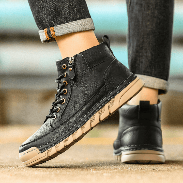 Botas de Cuero Signature-Meeste con Masculinidad Atemporal