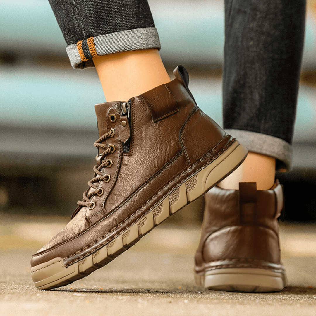 Botas de Cuero Signature-Meeste con Masculinidad Atemporal