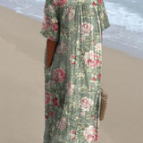 Lina | Vestido Vintage con Estampado Floral