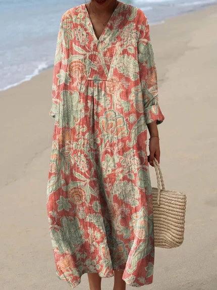 Quirine™ | Vestido Estampado Brisa de Verano