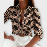 Maria - Blusa con Cuello Clásico