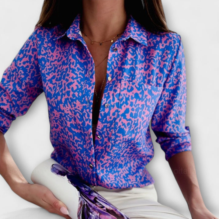 Maria - Blusa con Cuello Clásico