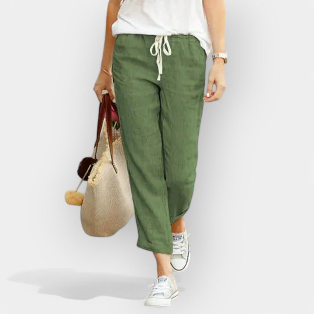 Pantalones de algodón cómodos